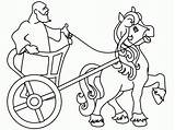 Chariot Coloring Pages Fire Horse Greek Elijah Ancient Egypt Colouring Pintere Elisha Related War sketch template