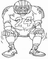 Coloring Pages Colouring Football Kids Afl sketch template
