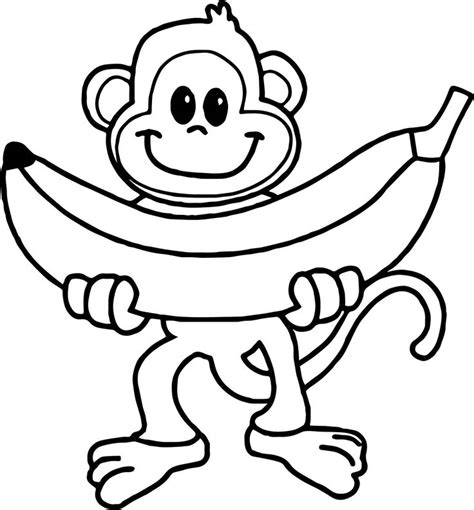 monkey coloring pages  preschoolers thiva hellas