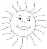 Sun Coloring Animated sketch template