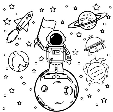 astronaut coloring pages  coloring pages  kids