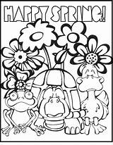 Coloring Spring Pages Happy Break Colouring Kids Print Printable Sheets Clipart Animals Sheet Size Animal Competition Choose Board Library Popular sketch template
