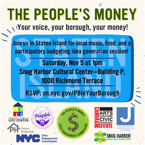 civic engagement commission staten island participatory budgeting idea generation session