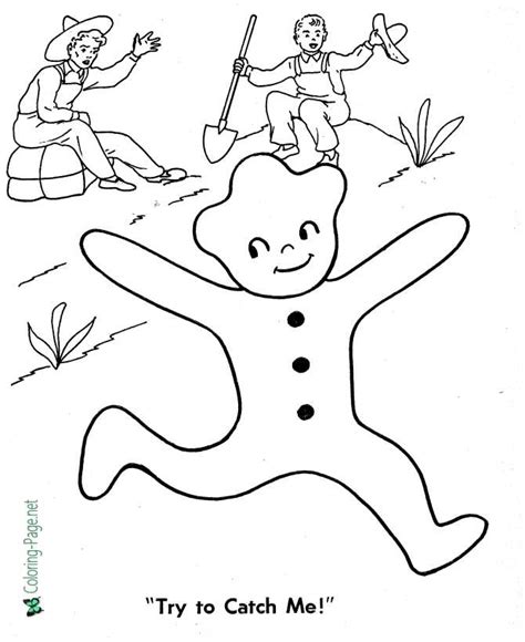 gingerbread man colouring pages printable gingerbread man coloring
