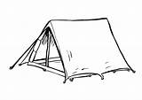 Tent Coloring Large sketch template