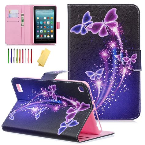 kindle fire  kids case allytech slim pu leather folio stand case covers  card slots