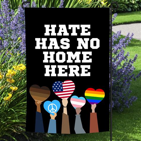 hate has no home here flag lgbt flag lesbian bisexual flag etsy