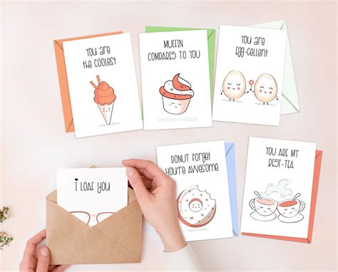 punny mothers day cards food pun cards set funny card  etsy