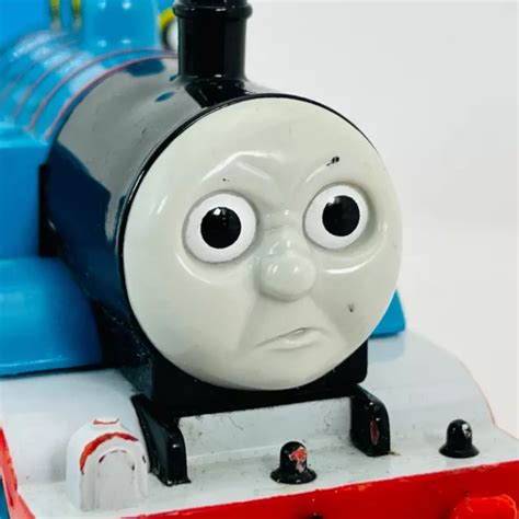 thomas  tank engine angry face white deck trackmaster motorized