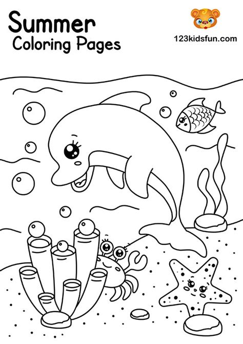 coloring pages  kids summer printable