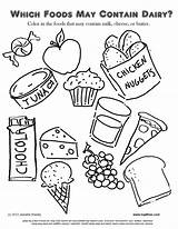 Food Coloring Kindergarten Pages Unmisravle Healthy sketch template