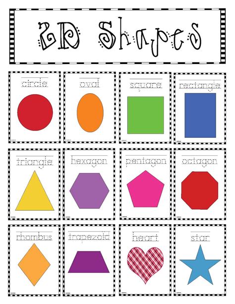 classroom freebies  shapes poster packet