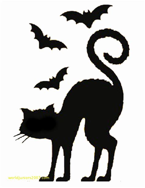 printable halloween cat silhouette printable word searches