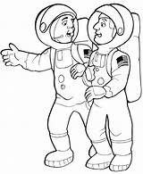Astronaut Coloring Space Pages Astronauts Two Travel American Coloringpages Look Gif Popular Printable Books sketch template