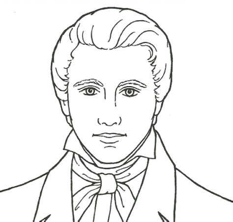 prophet joseph smith coloring page coloring book
