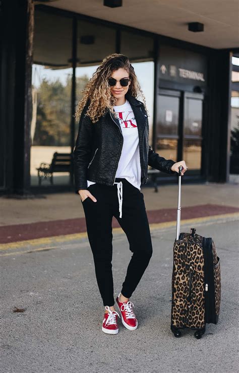 comfy airport outfits   perfect  traveling  chic obsession