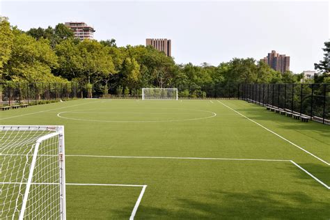 nyc parks unveils  soccer field  highbridge park gothamtogo