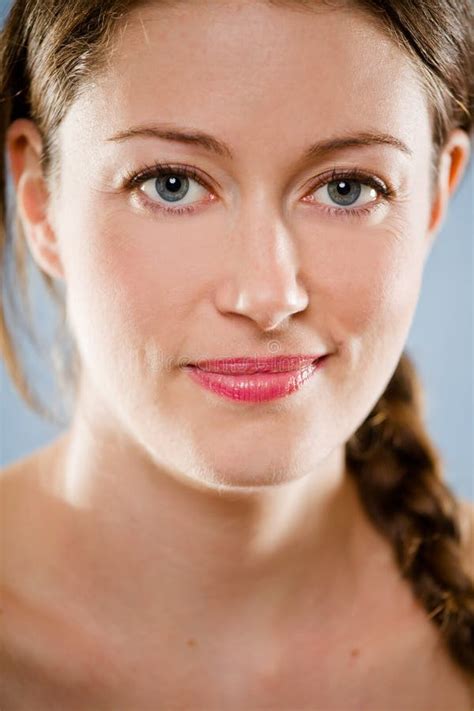 Portrait Of A Natural Beautiful Young Woman Stock Image Image Of