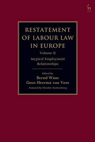 restatement  labour law  europe vol ii  waas bernd heerma