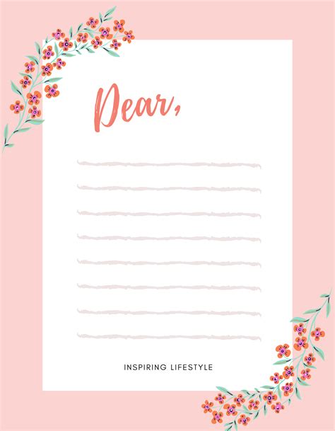 lovely printable template