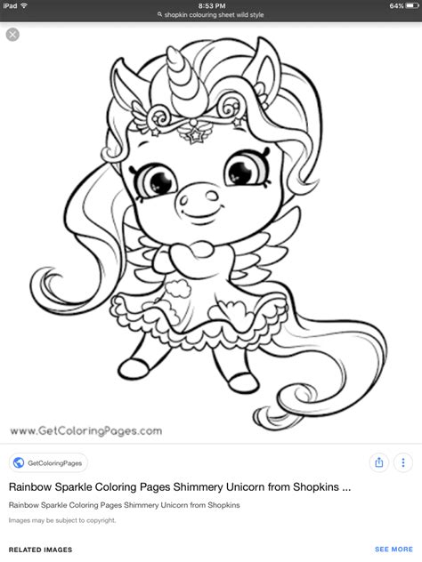 shopkins coloring pages unicorn coloring page blog
