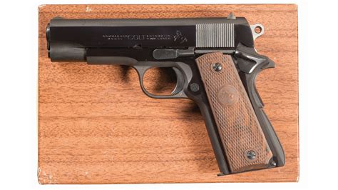colt pre series  lightweight commander pistol  mm luger rock island auction