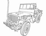 Coloring Pages Jeep Military Ages Develop Creativity Recognition Skills Focus Motor Way Fun Color Kids sketch template