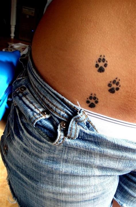 amazing dog paw tattoo design ideas