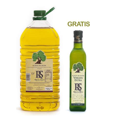 aceite de oliva suave rs 5l gratis 1 botella aove gourmet 500ml