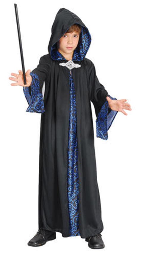wizard robe boys fancy dress halloween fairytale magical kids childrens
