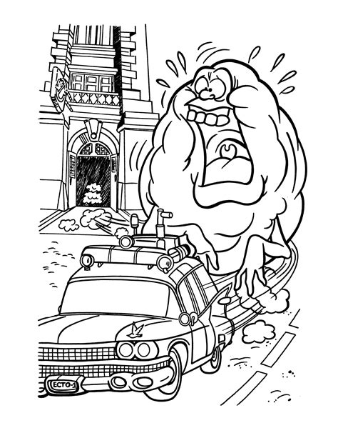 printable ghostbusters coloring pages  kids