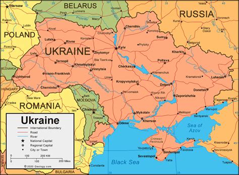 ukraine map  satellite image