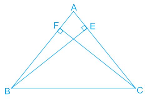 Abc Is A Triangle In Which Altitudes Be And Cf To Sides Ac And Ab Are