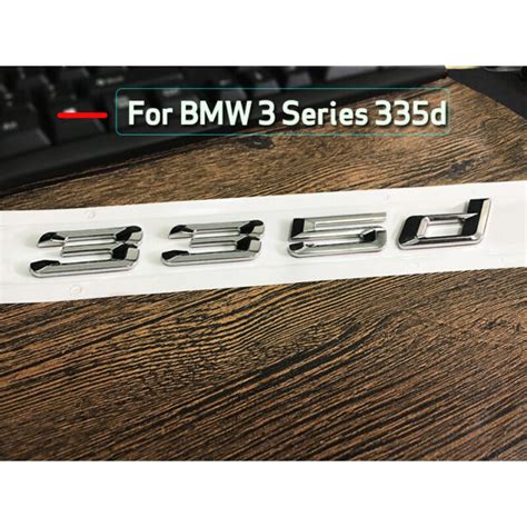 chrome   number trunk letters emblem badge stickers  bmw  series  ebay