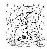 Coloring Teddy Pages Bear Bears Kids Rain Color Drawing Weather Print Windy Rainy Spring Colouring Drop Boots Coloringpagesabc Printable Couples sketch template