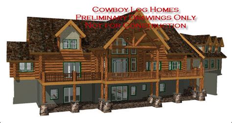luxury log home floor plans cowboy log homes