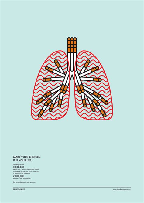 attractive infographic uses simple images and facts to promote anti smoking cause