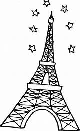 Eiffel Tower Coloring Pages Paris Outline Kids Drawing Printable Cartoon Clipart Stunning Print Color Clipartmag Clipartbest Getdrawings Getcolorings sketch template