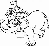 Circus Elephant Coloring Tente Wecoloringpage Pages sketch template