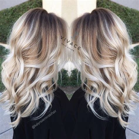 Blonde Balayage Highlights With Curly Long Hair Popular