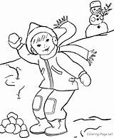Getdrawings Snowball Fight Drawing sketch template