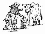 Rodeo Clown Coloring Pages Sticker Stickers Bull Bing Clipartmag Drawings Western Riding sketch template