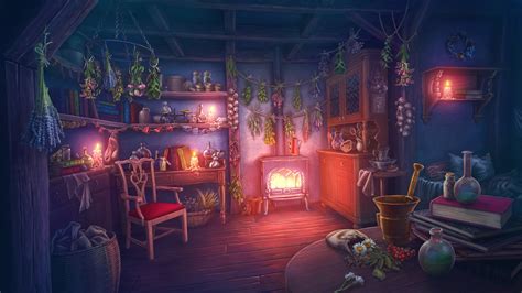 witch house interior  anna truszkowska rimaginaryinteriors