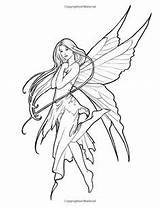 Coloring Pages Fairy Colouring Mystical Mythical Books Fairies Fantasy Dragon Elf Adult Drawings Printable Selina Fenech Tattoo Elves Mermaid Adults sketch template