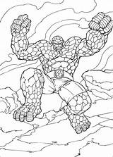 Coloring Pages Fantastic Four Thing Fantastiques Dessin Kids Coloriage Color Drawing Printable Colouring Wheeler Seasons Getcolorings Friday Imprimer 13th Colorier sketch template