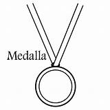 Medalla Medallas Medalha Colorir Pinto Medal Medals Objetos Bem sketch template