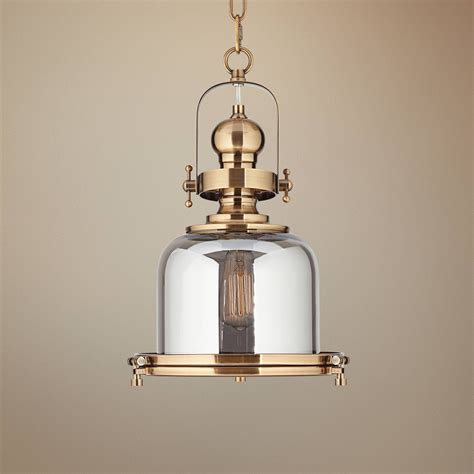 light fixture   glass dome hanging   side   beige background