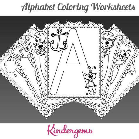 alphabet coloring worksheets instant   preschool