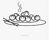 Gnocchi Colorare Dumplings Clipartkey sketch template