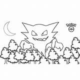 Haunter Scary sketch template